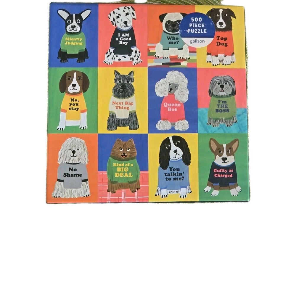 3/$25 Gillson Colorful Dog-Themed 500-Piece Puzzle